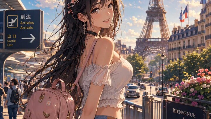 🇫🇷 巴黎奇遇！丢了背包，却遇见了让她心动的法国男孩 ❤️🍷