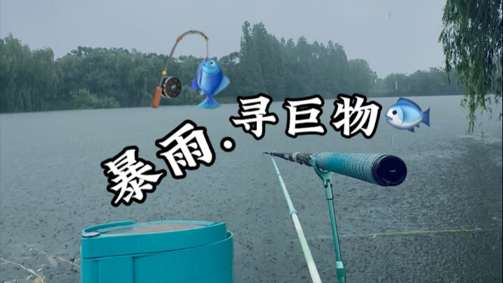 البحث عن كائن ضخم وسط الأمطار الغزيرة