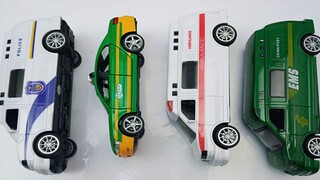 玩具车出租车，警车和邮政车