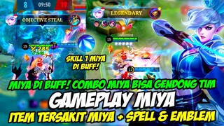 GAMEPLAY MIYA BUFF | CARA MAIN MIYA PATCH TERBARU ❗ COMBO MIYA 1 VS 5 ❗ ITEM TERSAKIT MIYA MLBB ❗