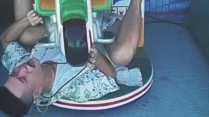 The first time I've ever seen someone get crushed by a bumper car