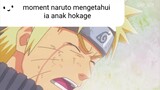 moment sad Naruto mengetahui bahwa ia anak hokage keempat