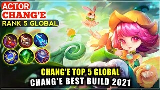 Chang'e Best Build 2021 play by ACTOR Top 5 Global Chang'e - Mobile Legends
