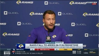 Sean McVay on losing to 49ers: "Guys that we're counting on didn't do what they were supposed to do"