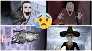 4 Jumpscares | Eyes the horror game Krasue vs Charles vs Good boy vs Witch