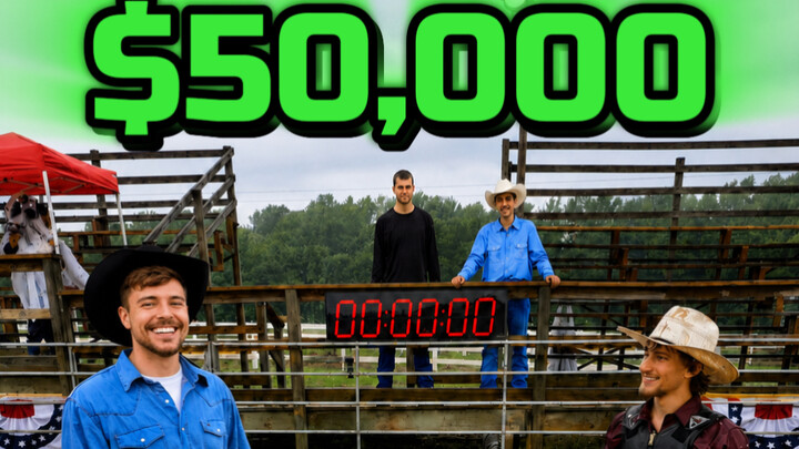 Dodged attacks from three bulls and immediately walked away with $50,000! [Single doge] #Challenge #