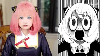Cosplay of Anya's various strange facial expressions|<SpyÃ—Family>