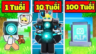 NẾU TÔ GÀ EM BÉ CAMERA MAN CÓ CUỘC SỐNG TRONG MINECRAFT TỪ 1 TUỔI ĐẾN 100 TUỔI*CAMERA TỪ KHI SINH RA