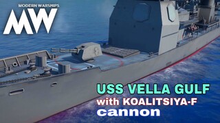 Modern Warships: USS VELLA GULF (CG-72) with Koalitsiya-F (152-mm) Cannon.. online match gameplay.