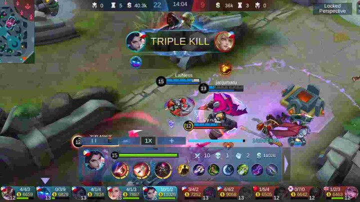 Mobile Legends: Hanabi Triple Kill