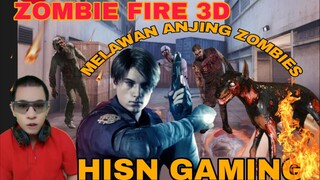 zombie fire 3D , melawan pasukan anjing zombie