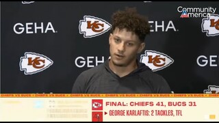 3Patrick Mahomes to Tom Brady's after "Chiefs QB beat Buccaneers" --"You look great, keep it up." 👀