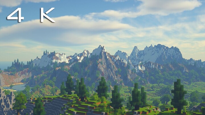 [Minecraft] [4K] Bumi di hatiku, langit di fantasiku. merasakan keindahan alam