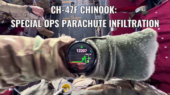 CH-47F Chinook Paratrooper Drop: Special Operations Airborne Jump