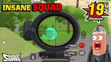 CLUTCH SQUAD with COMBO M249 and MK14 😱 SOUTH SAUSAGE MAN