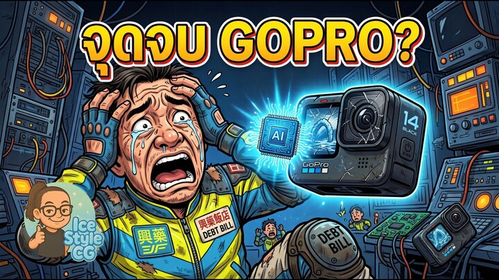 GoPro สิ้นชื่อ? ถูกฮุบกิจการ 285 ล้าน มุ่งสู่ตลาด AI #GoPro #ข่าวไอที #AI #ActionCam #DJI #Insta360