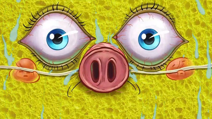 Why do you have a pig nose, you little sponge!