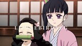 [Nezuko actually became the god assist for Tanjiro and Kanao] My sister-in-law made a happy pigtail 
