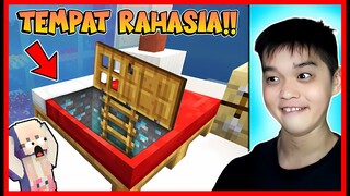 CHALLENGE BANGUN RUANG RAHASIA !! TAPI ATUN PAKAI CHEAT PRANK SI MOMON   !! Feat @sapipurba Minecraft