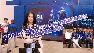 [Bảo My Vlog] Khung cảnh trước giờ thi đấu giải Free Fire Châu Á