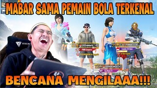 MAIN BARENG PEMAIN BOLA TERKENAL?, SKILL BENCANA SEKETIKA JADI GEGE KALO  SAMA ARTIS!! | PUBG Mobile