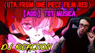 DJ REACTS! - Ado 'Tot Musica' (UTA from ONE PIECE FILM RED)