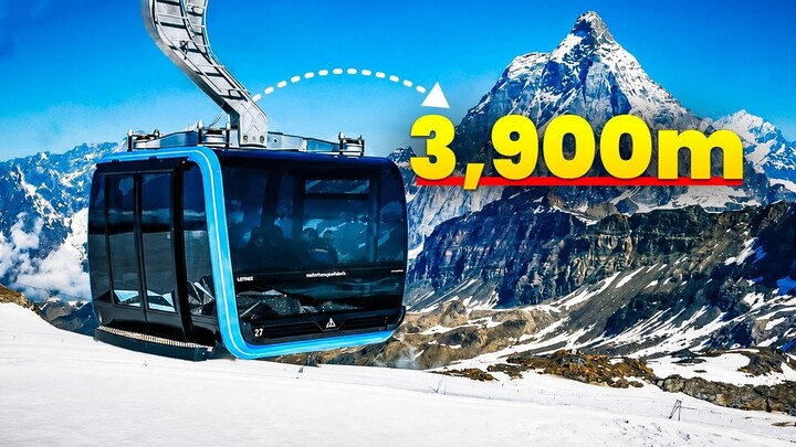 Inside Europe’s $150M Border Crossing (3,900m Alpine Cable Car!)