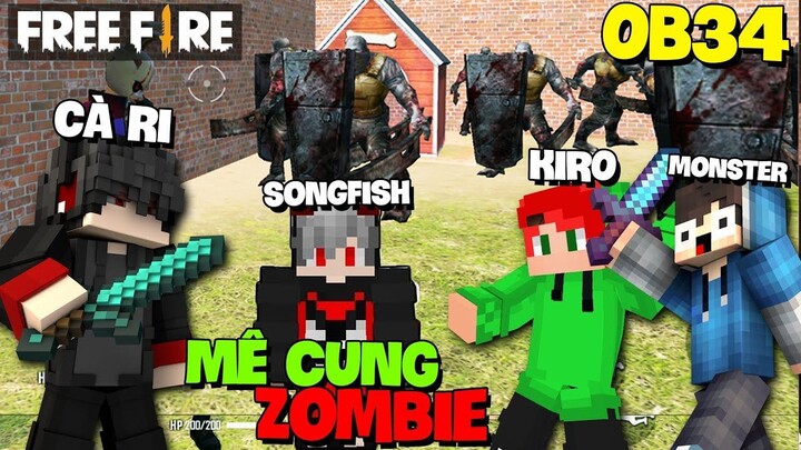 KiraMC Dụ Dỗ Thành Công SongFish Gaming Trải Nghiệm Map FREE FIRE Mê Cung Zombie OB34 Và Cái Kết !!
