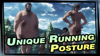 Discovered the Unique Running Posture of Titans