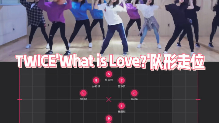 【Đã lật gương, di chuyển đội hình】TWICE - What is Love? Hỏi tình yêu Đánh dấu tên thành viên Đánh dấ