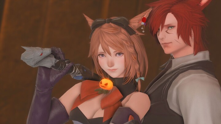 【FF14-Catgirl licking the screen to edit】The love journey of Mao Meizu
