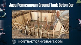 Jasa pemasangan ground tank beton cor