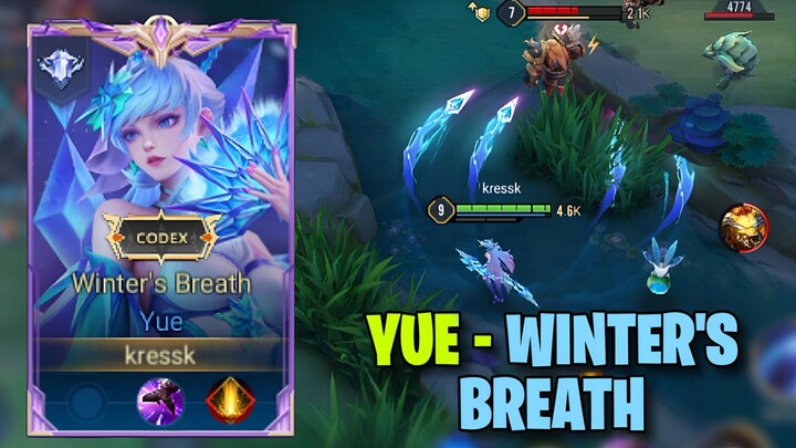 REVIEW SKIN CODEX YUE WINTER'S BREATH ! ambil skin ini karena belum punya skin yue