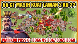 66GT MASIH KUAT LAWAN 2KD ?? WAR PASS 5 KVK 1 3366 VS 3367 3365 3368 !!