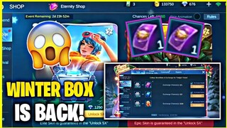 WINTER BOX IS BACK!!! 🔥 NEW EVENT! FREE SKIN!! | Mobile Legends 2020