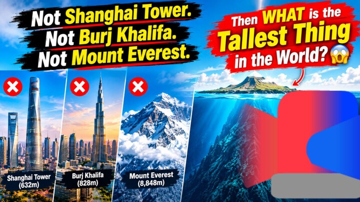 Which is the most tallest things in the World |  The REAL Answer Might Surprise You! 😱