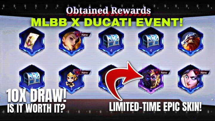 MLBB X DUCATI EVENT 10X DRAW LIMITED-TIME EPIC SKIN