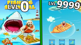 Câu Cá Sinh Tồn Làm Thuyền Buồm Chạy Trốn Khỏi Cá Mập Megalodon Fishing Survival - Top Game Thành EJ