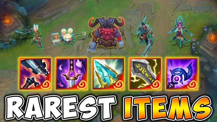 WE BUILT THE 5 RAREST ITEMS IN LEAGUE OF LEGENDS! (THESE ITEMS ARE BROKEN)