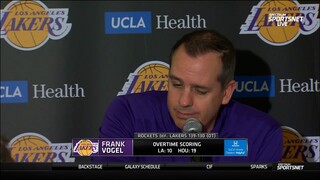 Frank Vogel: "Our guys competed... We get everybody's best shot and those guys played terrific."