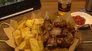 Anh cứ việc nấu ăn ngon, còn yêu anh để em lo 😬 #monngonmoingay