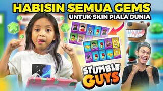 LEIKA GACHA SEMUA SKIN SPECIAL PIALA DUNIA SAMPAI GEMS HABIS | LEIKA DAPAT SKIN INI DI STUMBLE GUYS