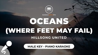 Oceans (Where Feet May Fail) - Hillsong UNITED (Male Key - Piano Karaoke)