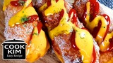 Korean Hot Dog (Corndog) recipe, 치즈 핫도그 만들기