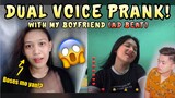 DUAL VOICE PRANK on OMEGLE with my BOYFRIEND (AD BEAT)🤣😱