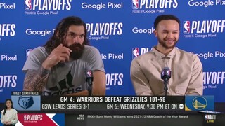 NO Ja Morant NO Way - Steven Adams & Kyle Anderson on  Warriors def. Grizzlies 101-98 Game 4