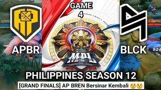 AP BREN vs BLACK LIST Game 4 | GRAND FINALS MPL PH S 12 | Bahasa Inggris