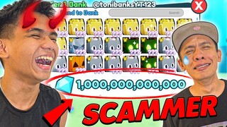 NINAKAW KO YUNG "1 TRILLION GEMS" ni @Tonibanks | IYAK YUNG MATANDA! | PET SIMULATOR X - Roblox