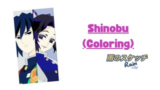 Draw Art Shinobu (Coloring) | Theme Song.