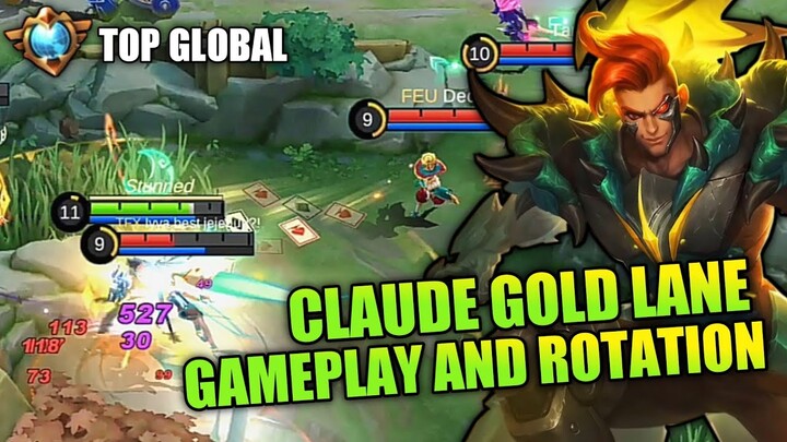 CLAUDE GOLD LANE GAMEPLAY ROTATION [ Top Global Claude ]